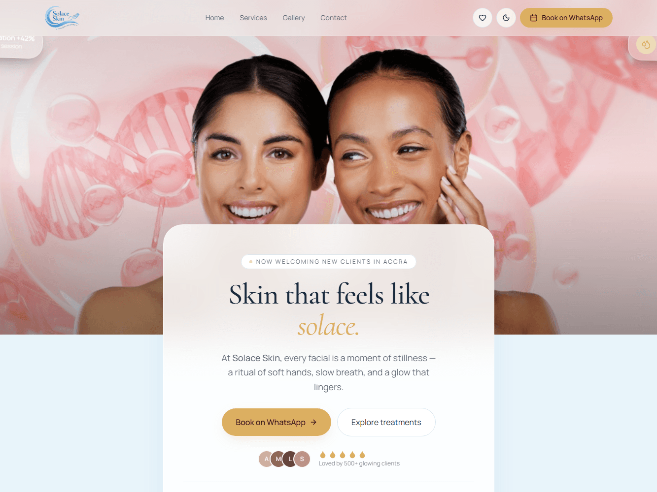 Solace Skin: Beauty • E-commerce